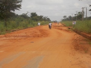 The Awka-Achalla road (work is on-going)