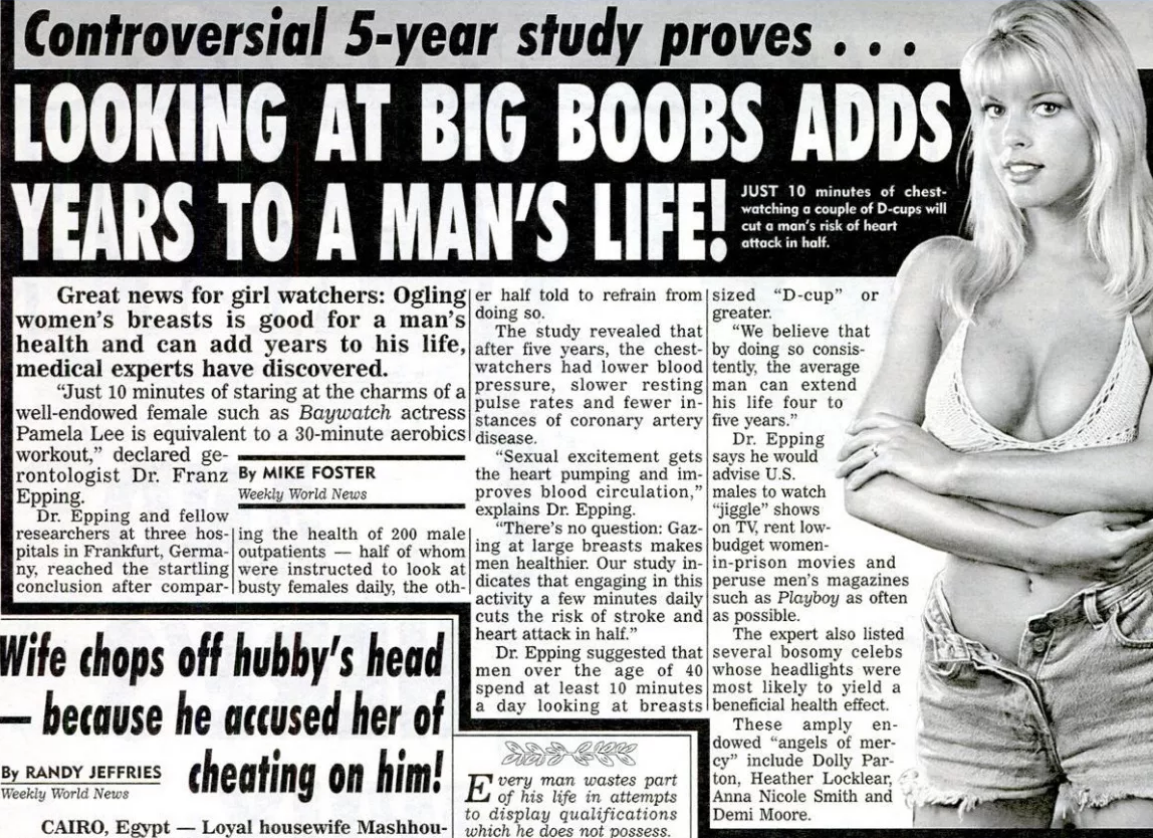Scientists say looking at busty women for 10 minutes every day is
